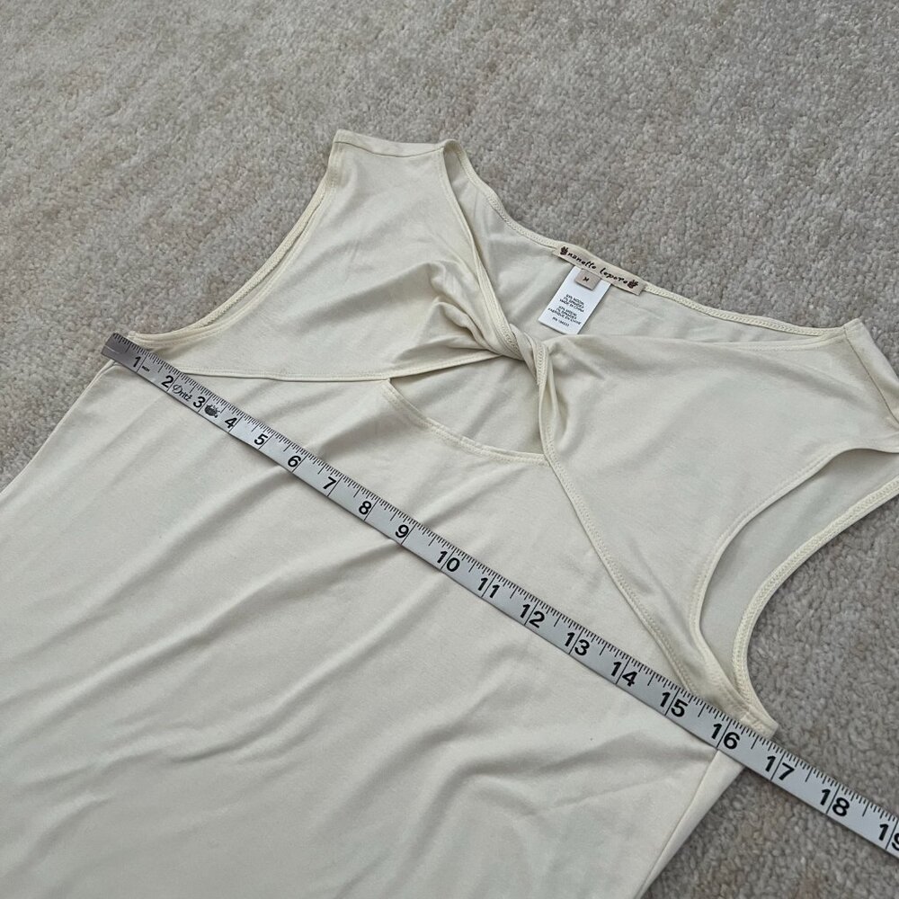 Nanette Lepore Sleeveless Knit Twist Blouse Top M - Picture 6 of 9